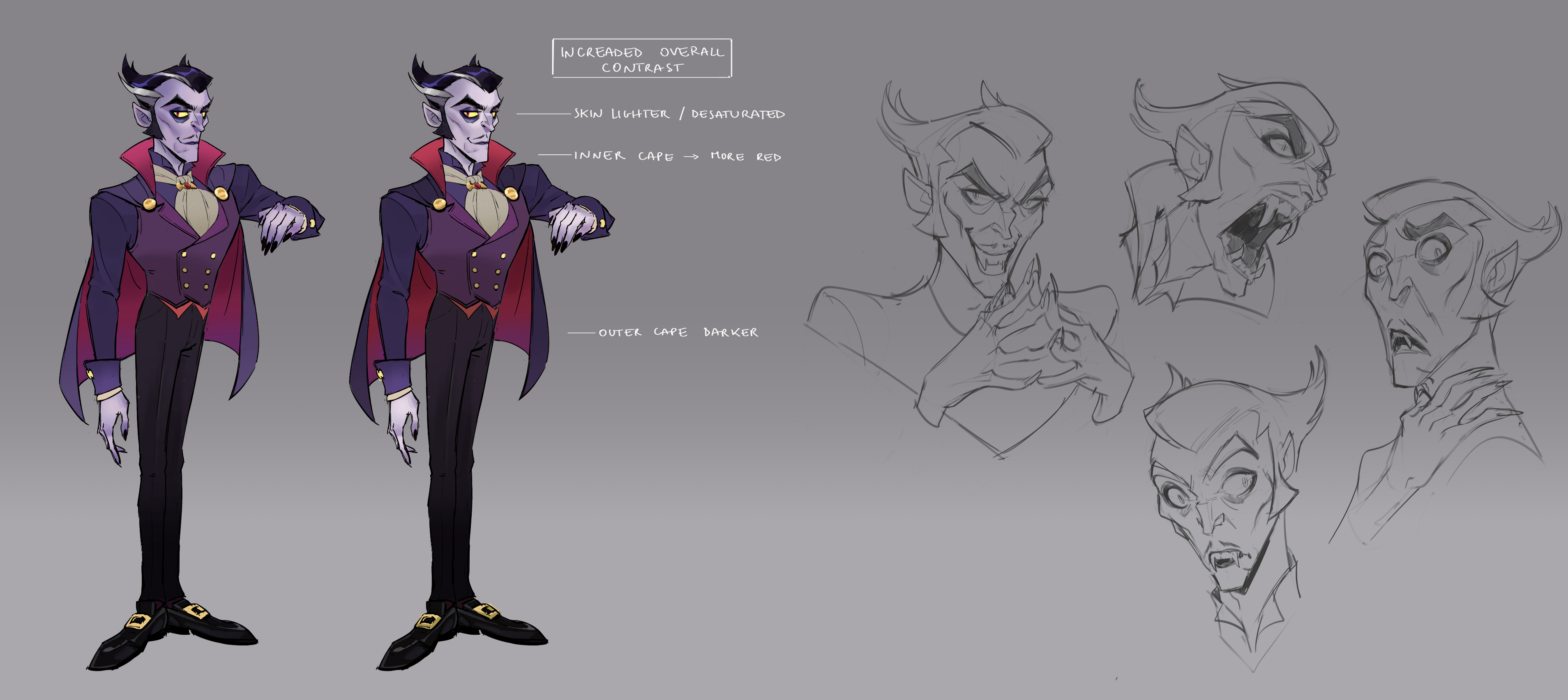 Concept art mood exploration for stylized game characters